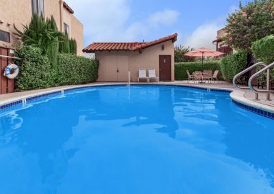 pool deck at ballantyne villas