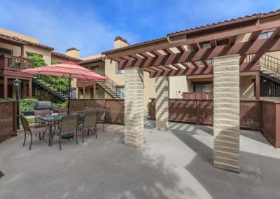 courtyard at ballantyne villas