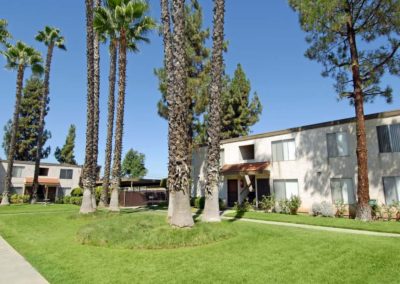 grass area and exterior of casa del valle