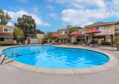 pool deck at east orange village