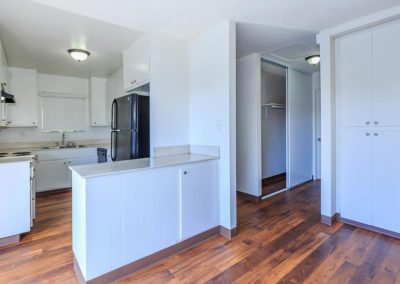 kitchen and storage at east orange village