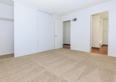 bedroom closet and bathroom at east orange village apartments