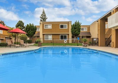 pool deck at east orange village