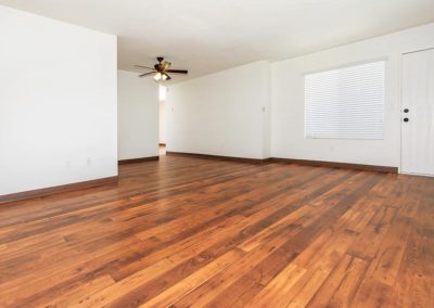 living area and front entry at east orange village