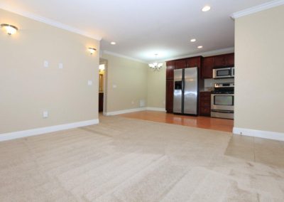 kitchen and living area at el palacio