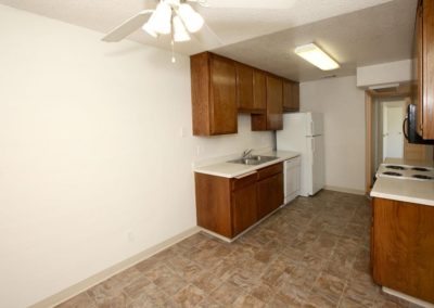 kitchen at evergreen villas