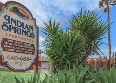 front sign entrance to indian springs