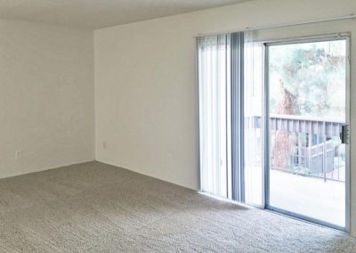 living area and back patio at mollison terrace