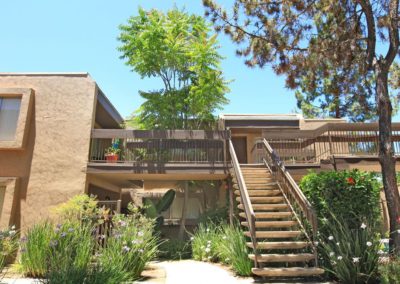 exterior stairway to second floor of mollison terrace