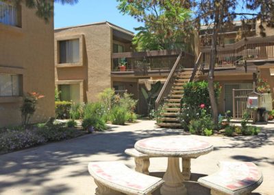 courtyard at mollison terrace