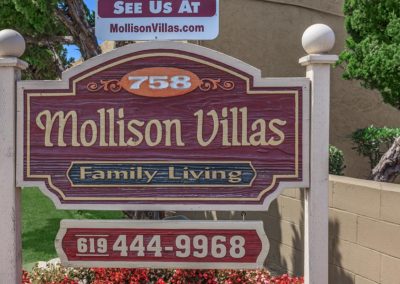 mollison villas front sign