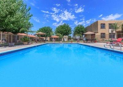 pool deck at mollison villas