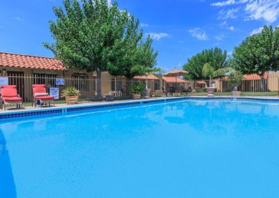 pool deck at mollison villas