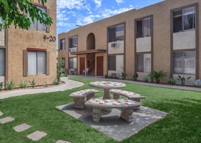 courtyard at mollison villas