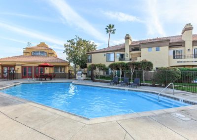 pool deck at arezzo apartments