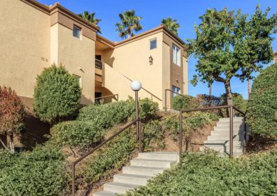 stairway to units at arezzo apartments