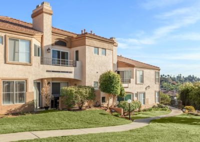 exterior and pathway at arezzo apartments