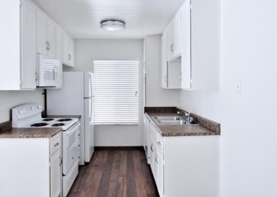 overview of kitchen at arizona towers