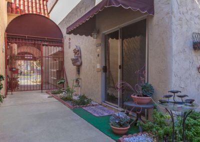 leasing office and gated entrance at arizona towers