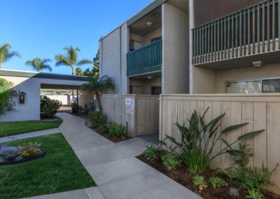 pathway through ballantyne manor and balconies