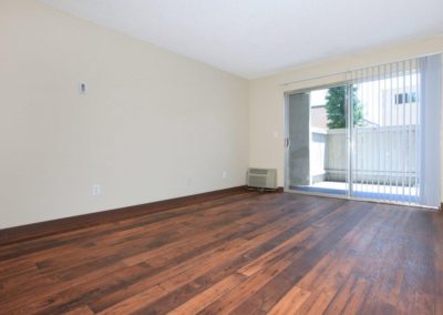 living area and sliding glass door at ballantyne manor