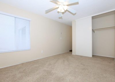 carpeted bedroom with closet at ballantyne manor