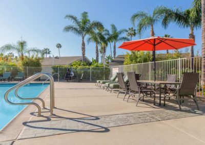 pool deck at citrus court