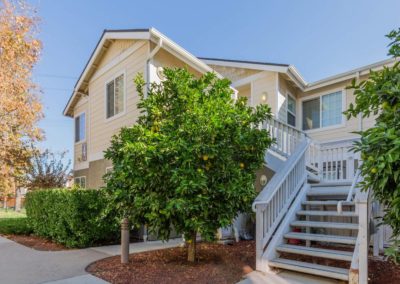 exterior and stairway to second floor at citrus court