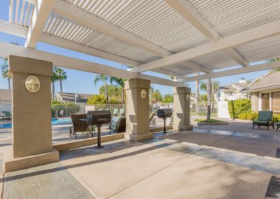 pool deck and patio cover at citrus court