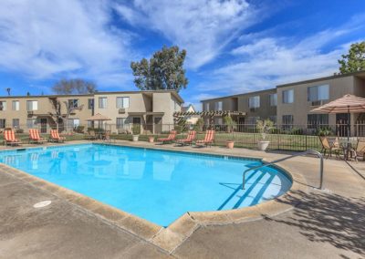 pool deck at the courtyards