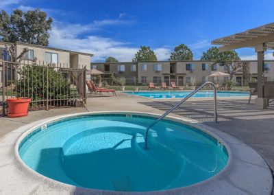 spa and pool at the courtyards