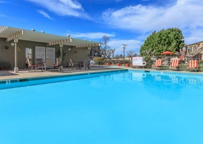 pool deck at the courtyards