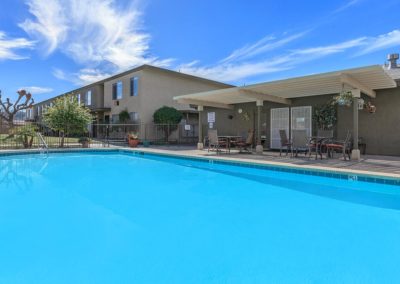 pool deck at the courtyards