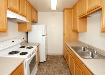 kitchen area at the courtyards