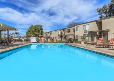 pool deck at the courtyards