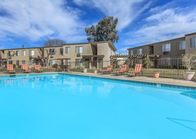 pool deck at the courtyards