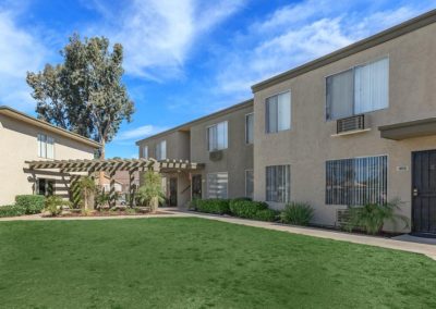 grass area and exterior at the courtyards