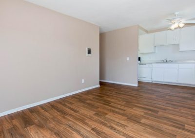 living area with wood floors at euclid oaks