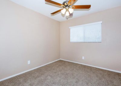 bedroom with ceiling fan at euclid oaks