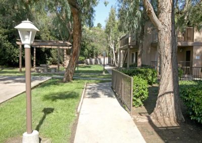 pathway and landscape at euclid oaks