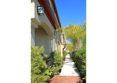 outdoor path with landscaping