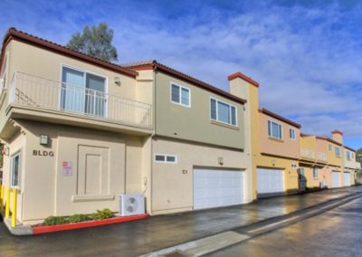 exterior of units and garages