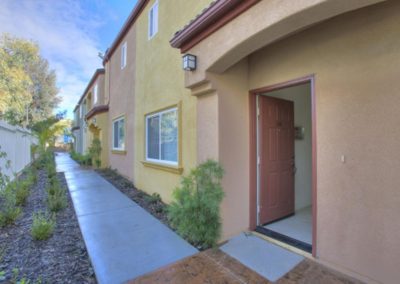 front patio of unit at jamacha villas