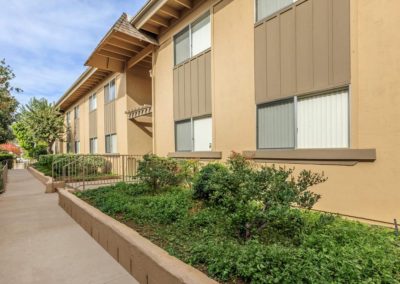 exterior of la mesa spring gardens and pathway