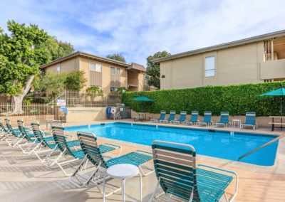 pool area with lounges at la mesa spring gardens