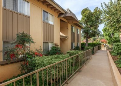 pathway and landscape at la mesa spring gardens