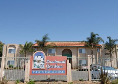 landmark gardens entrance sign