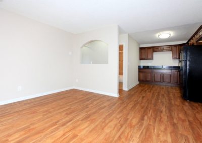 living area and kitchen at maple view apartments