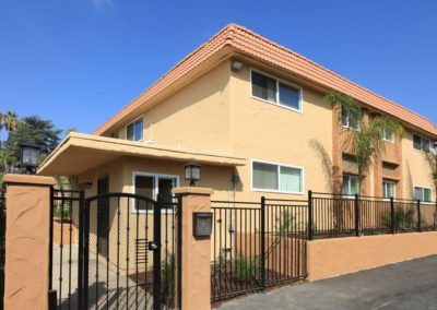 gated entrance to maple view apartments