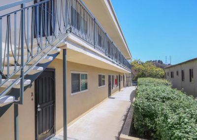 exterior of units at fresno terrace